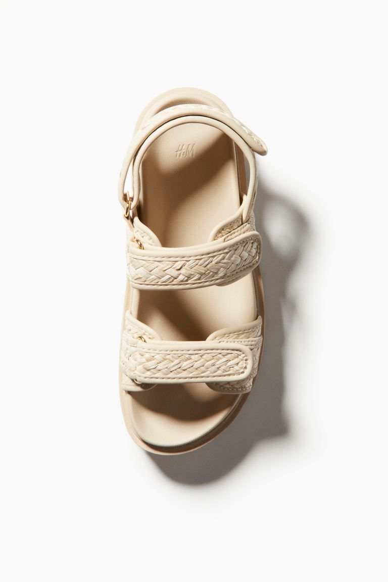 Braided Sandals - Light beige - Ladies | H&M US | H&M (US + CA)