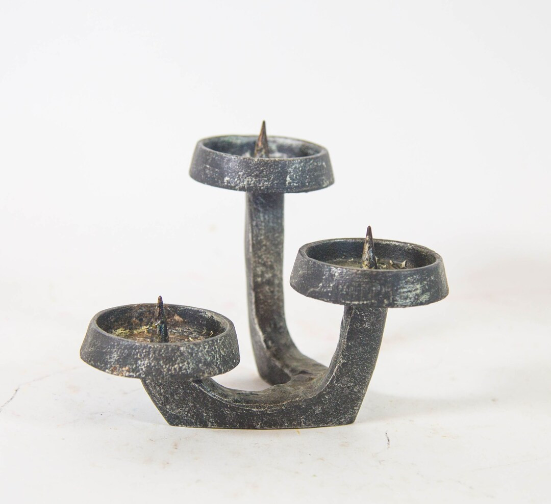 Brutalist 3 Arm Candlestick | Cast Iron | Horst Dalbeck | Vintage 60's - Etsy | Etsy (US)