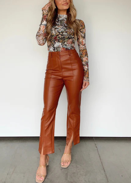 Bronzed Broadway Pants | Lane 201 Boutique