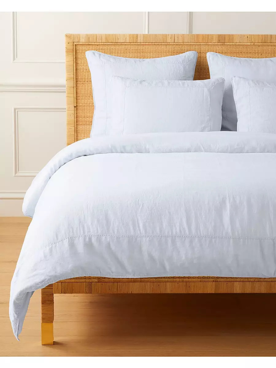 Positano Linen Duvet Cover | Serena and Lily