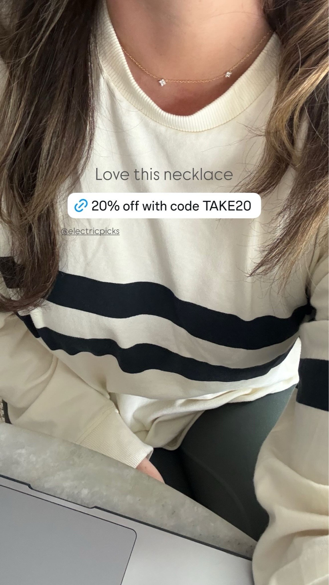 The daintiest necklace that you can wear with anything! Use code TAKE20 for 20% off 🙌🏻

#LTKootd #LTKSaleAlert #LTKselfcare