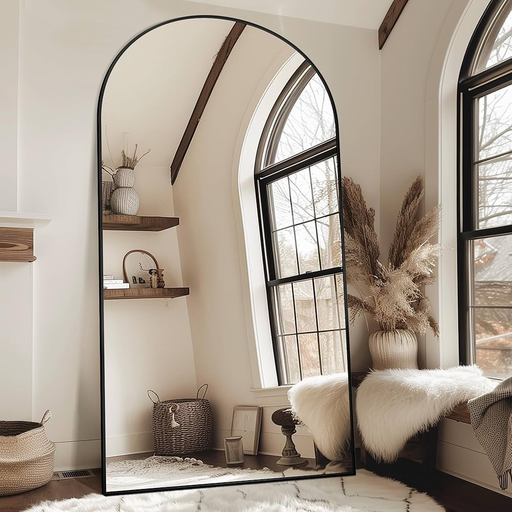 Antok Full Length Mirror, 91"x46" Oversized Floor Mirror Freestanding, Full Body Floor Standing M... | Amazon (US)