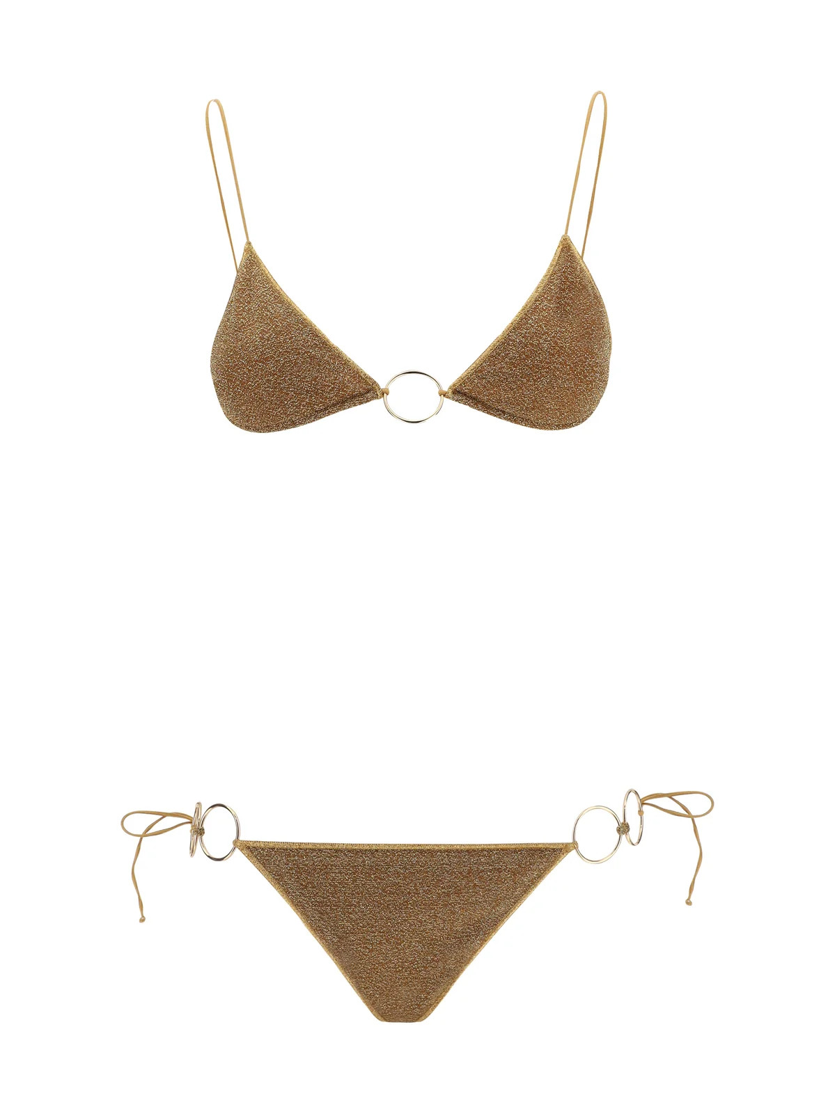 Oséree Metallic Finish Bikini Set | Cettire Global