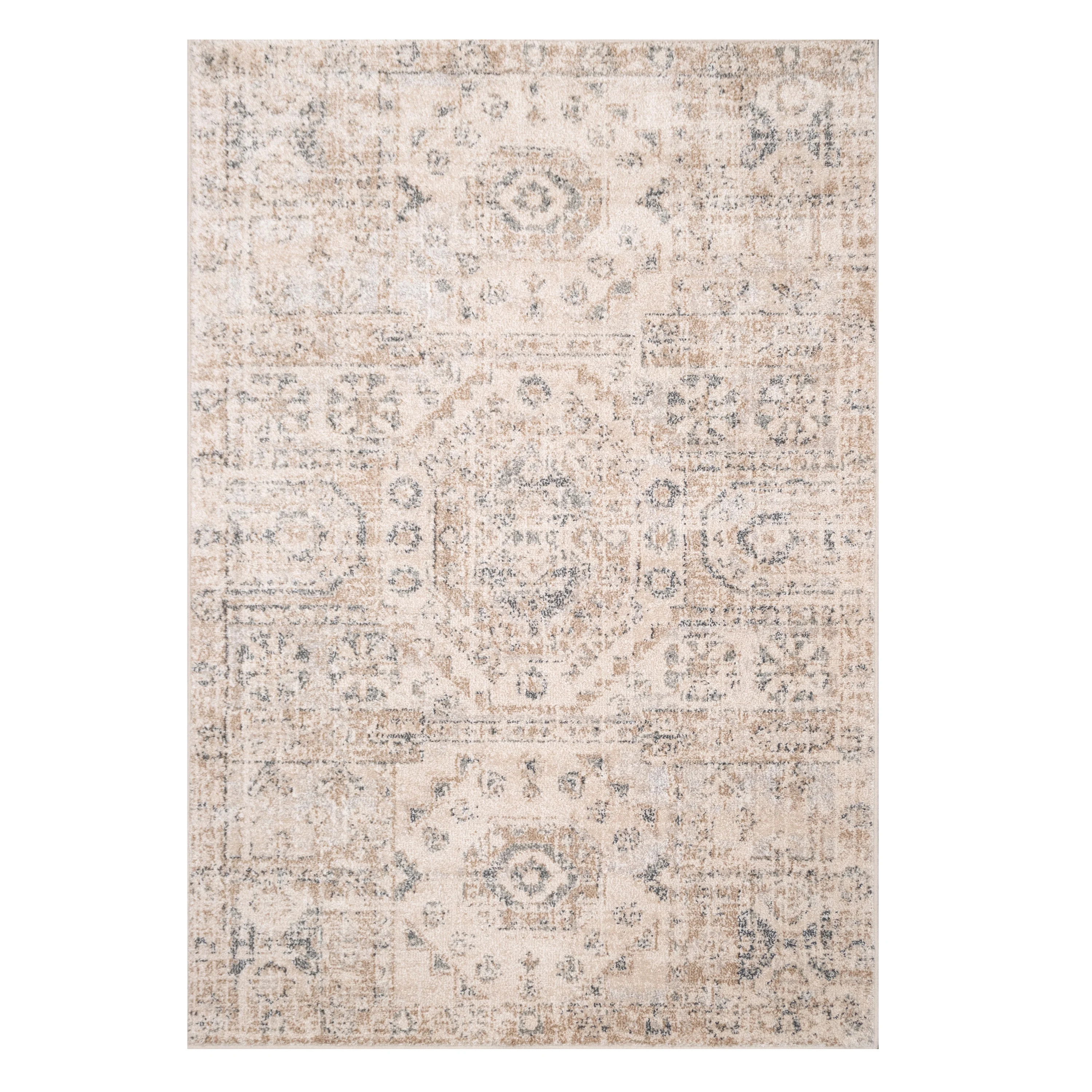 My Texas House Maeve 2' X 3' Tan Geometric Area Rug - Walmart.com | Walmart (US)