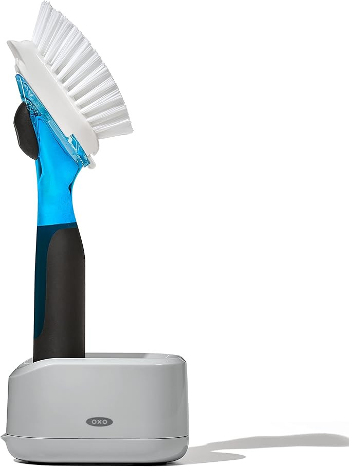 OXO NEW Good Grips Soap Dispensing Dish Brush Storage Set | Amazon (US)