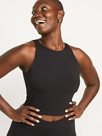 Light Support PowerChill Longline Sports Bra for Women | Old Navy (US)