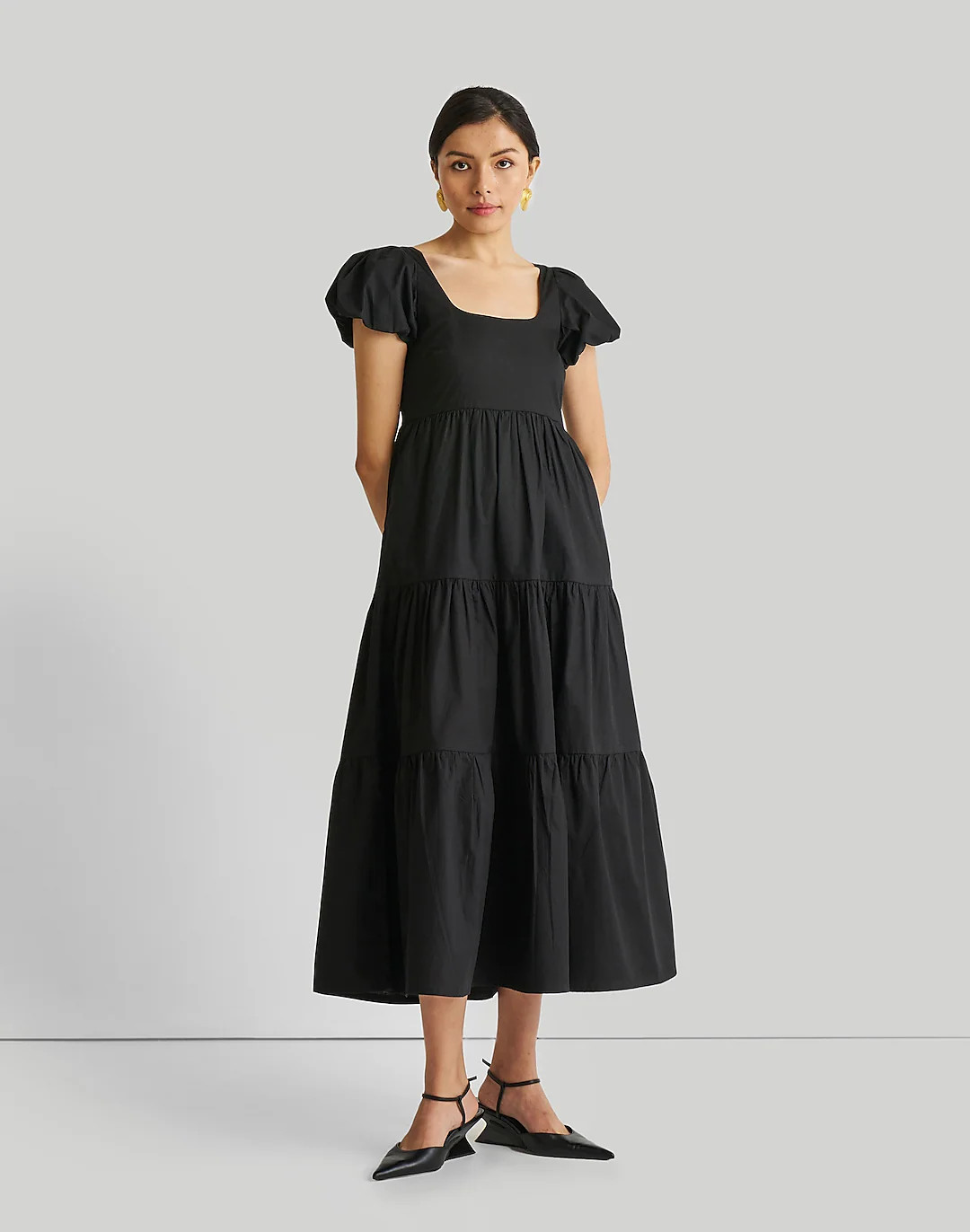 Reistor Puff Sleeve Tiered Maxi Dress | Madewell