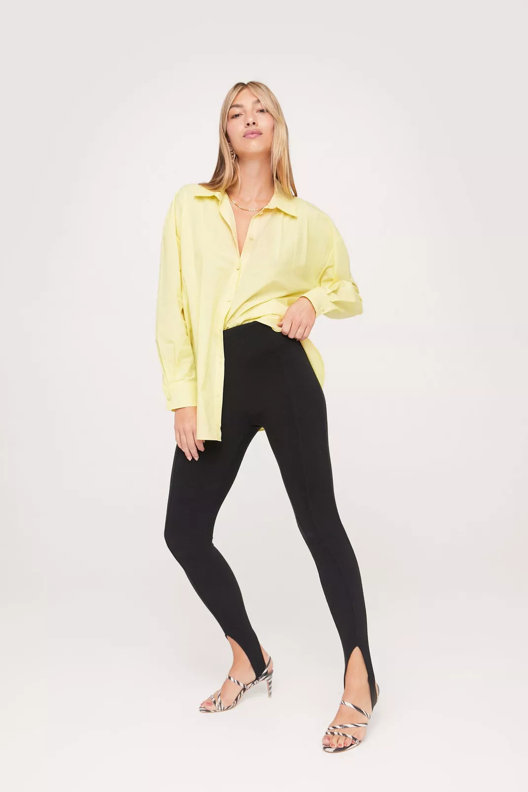 Organic Cotton Oversized Curved Hem Shirt | Nasty Gal (US)