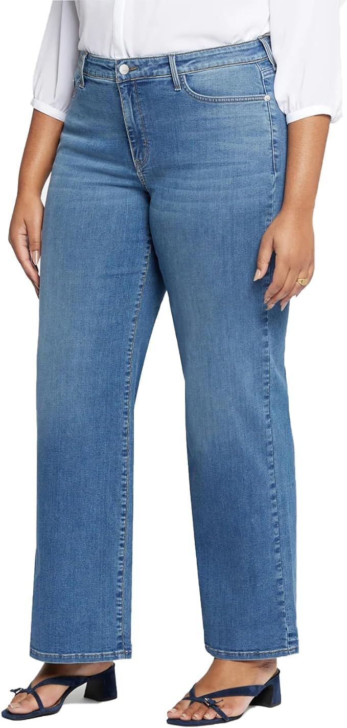LEIJIJEANS Plus Size Baggy Jeans for Women Wide Leg Women Jeans Full Length Mom High Waist Tall L... | Amazon (US)
