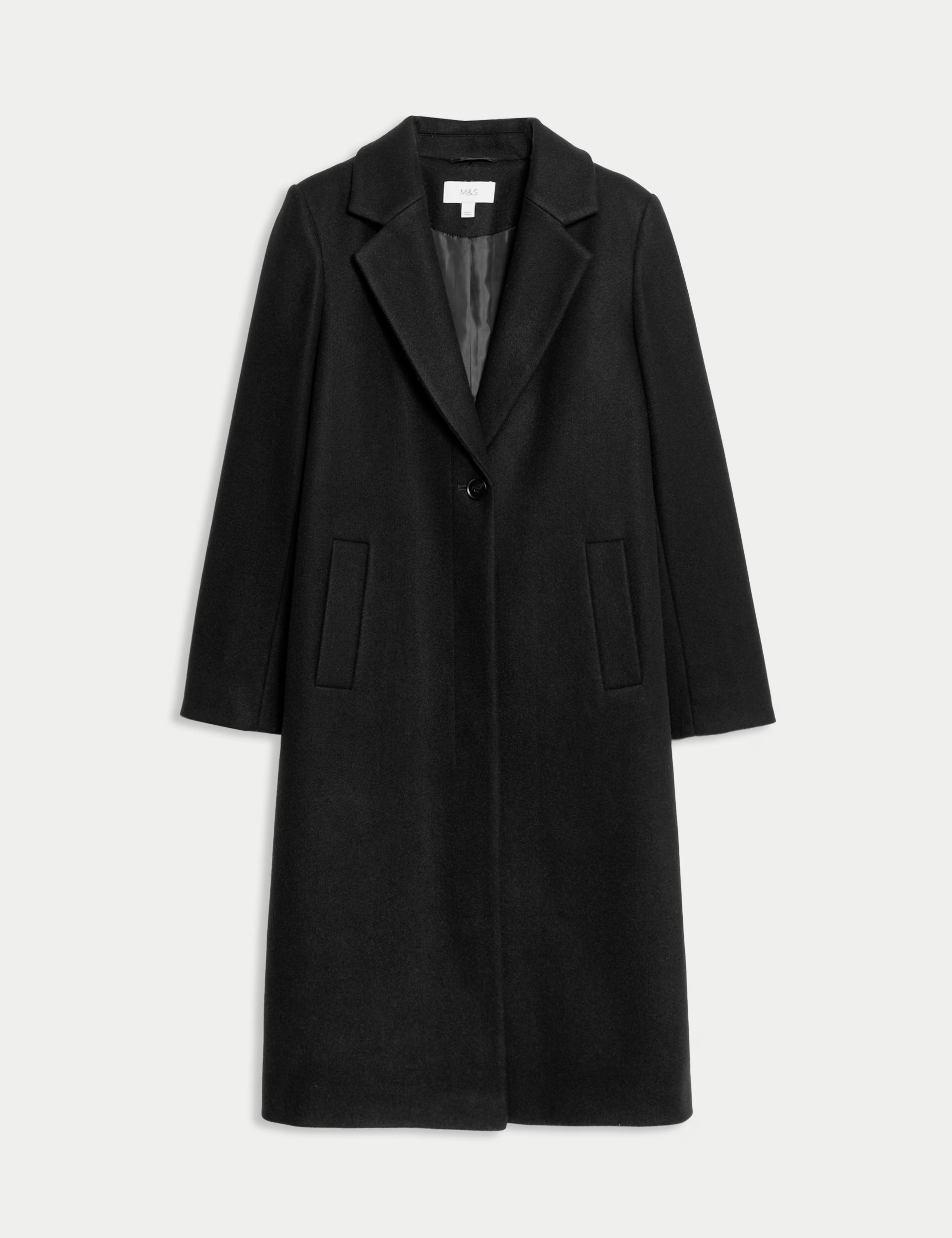 Single Breasted Longline Tailored Coat | Marks & Spencer (UK)