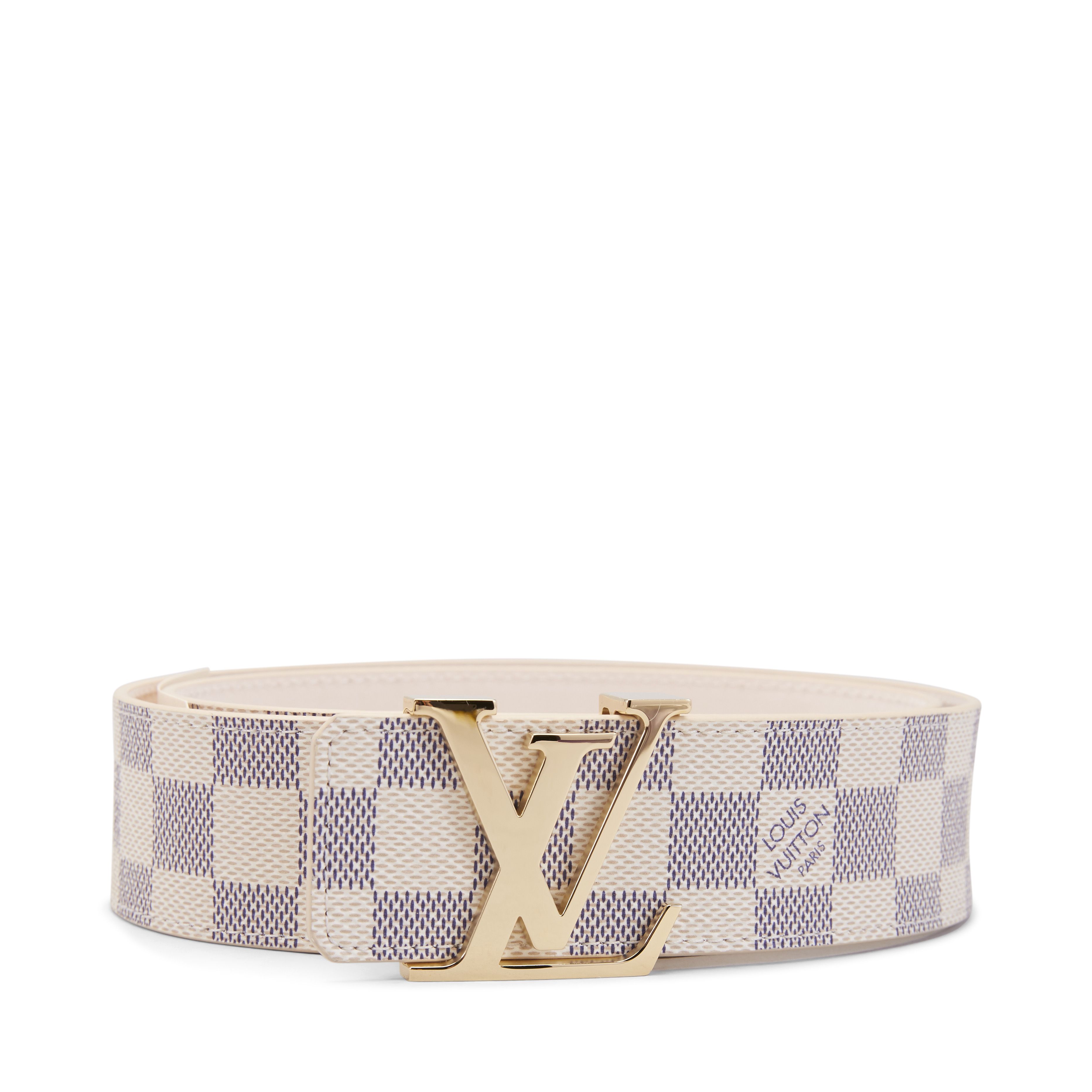 Louis Vuitton Belt Initiales Damier Azur Blue/White | StockX