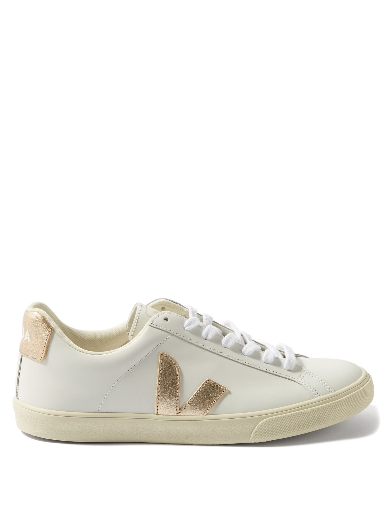 Esplar V-logo leather trainers | Veja | Matches (US)