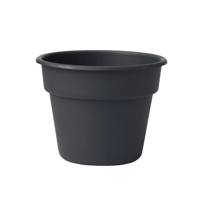 Mainstays 6 in. Flint Resin Planter, Rich Black | Walmart (US)