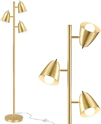 QiMH Industrial Floor Lamps for Living Room,65"Tall Reading Standing Lamp with Adjustable Arms, M... | Amazon (US)