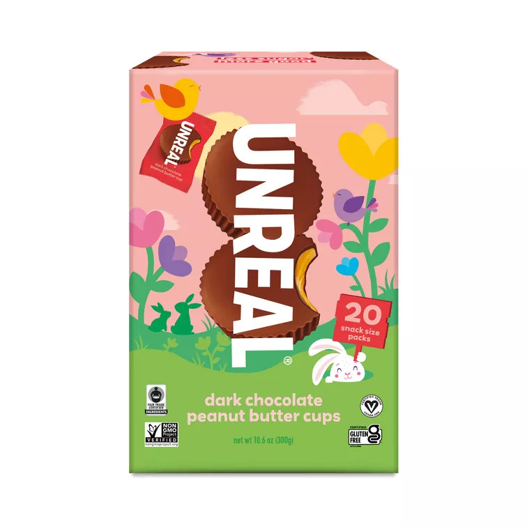 Unreal, Spring Dark Chocolate Peanut Butter Cups | Thrive Market