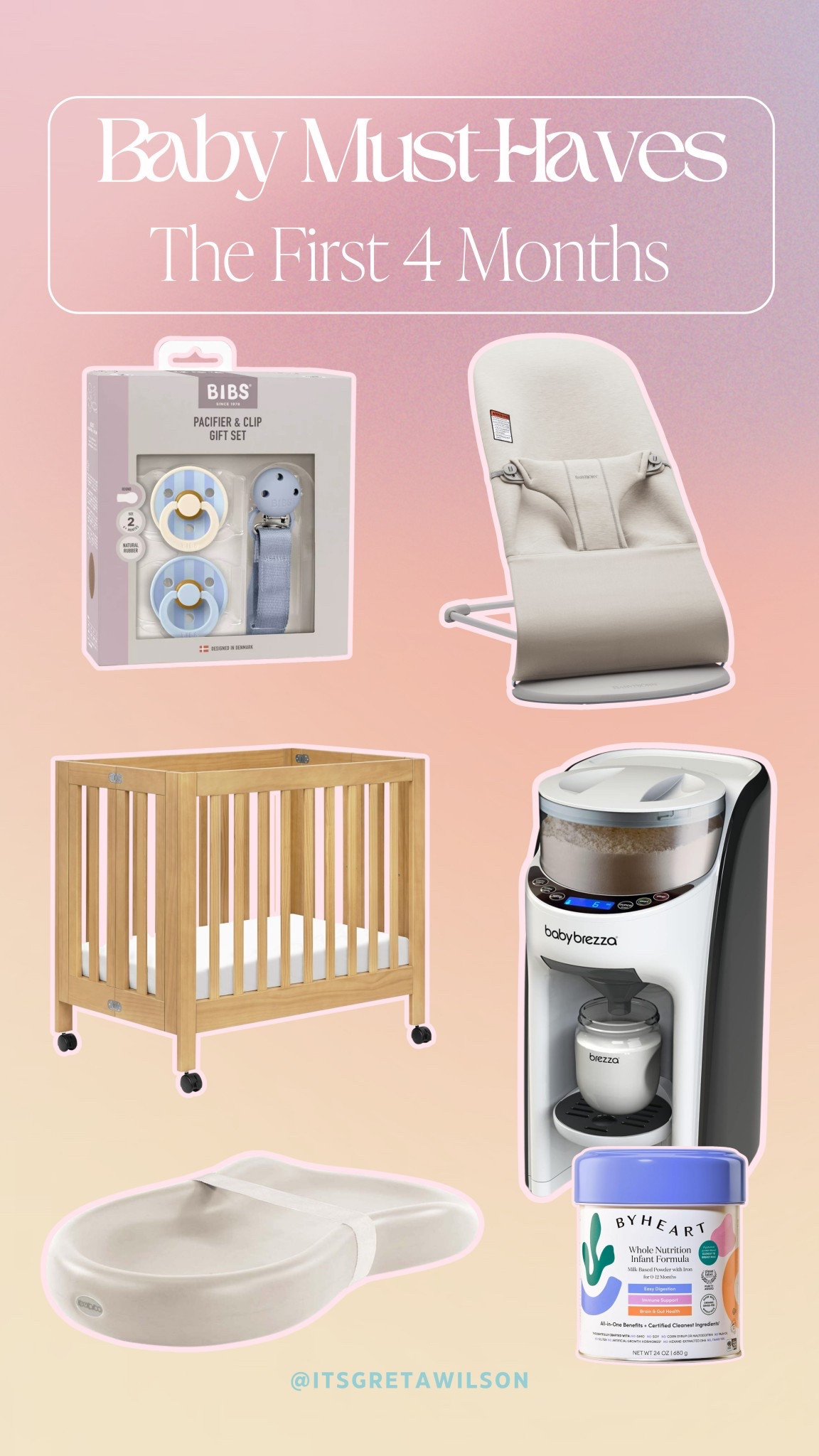 My baby must-haves for the first 4 months 🩵