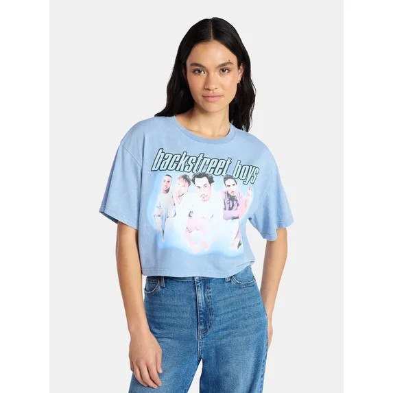 Backstreet Boys Women's Skimmer Tee with Short Sleeves, Sizes XXS-4X | Walmart (US)