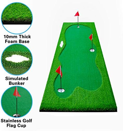 Golf Putting Green System Large Professional Golf Practice Training Putting Mat for Indoor/Outdoor C | Amazon (US)