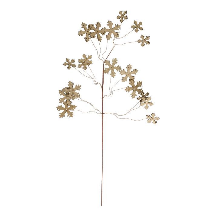 Melrose 28" Brown Tree Shaped Cut Out Snowflake Artificial Christmas Spray | Target
