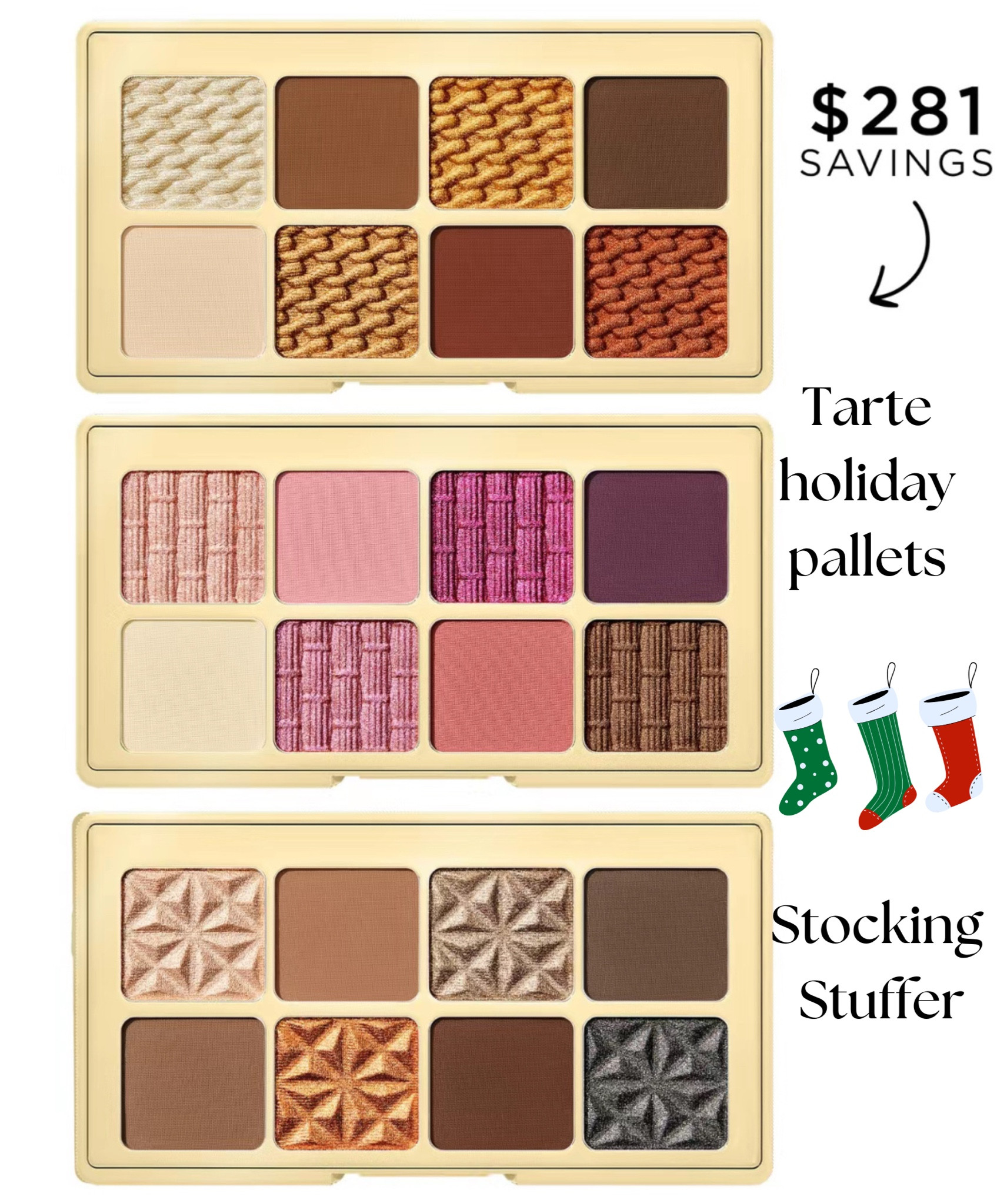 Tart finally launched their holiday pallets and they are absolutely everything! 

#stockingstuffers #tartemakeup #holidaygiftguide 

#LTKGiftGuide #LTKHoliday #LTKBeauty
