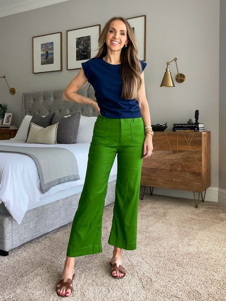 Colorful summer style with @madewell top + @anthropologie green linen pants 

#LTKStyleTip #LTKSeasonal