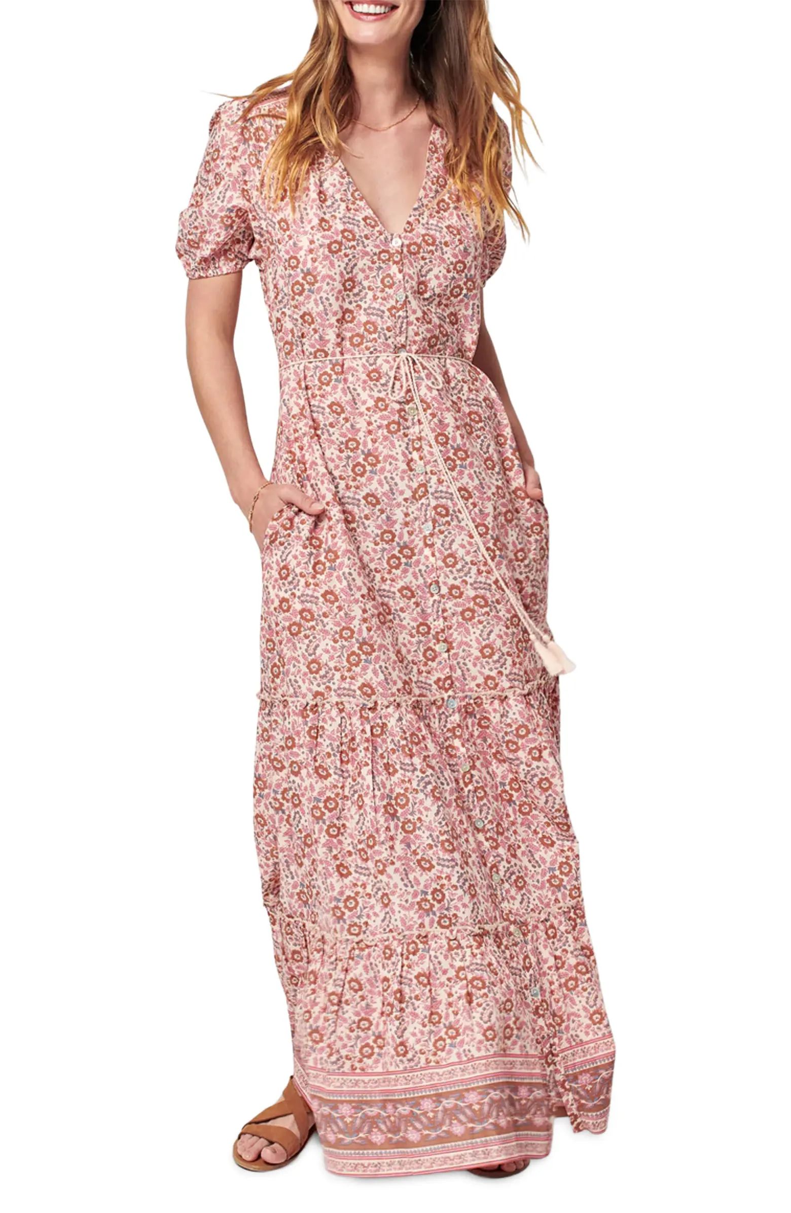 Orinda Floral Print Organic Cotton Maxi Dress | Nordstrom