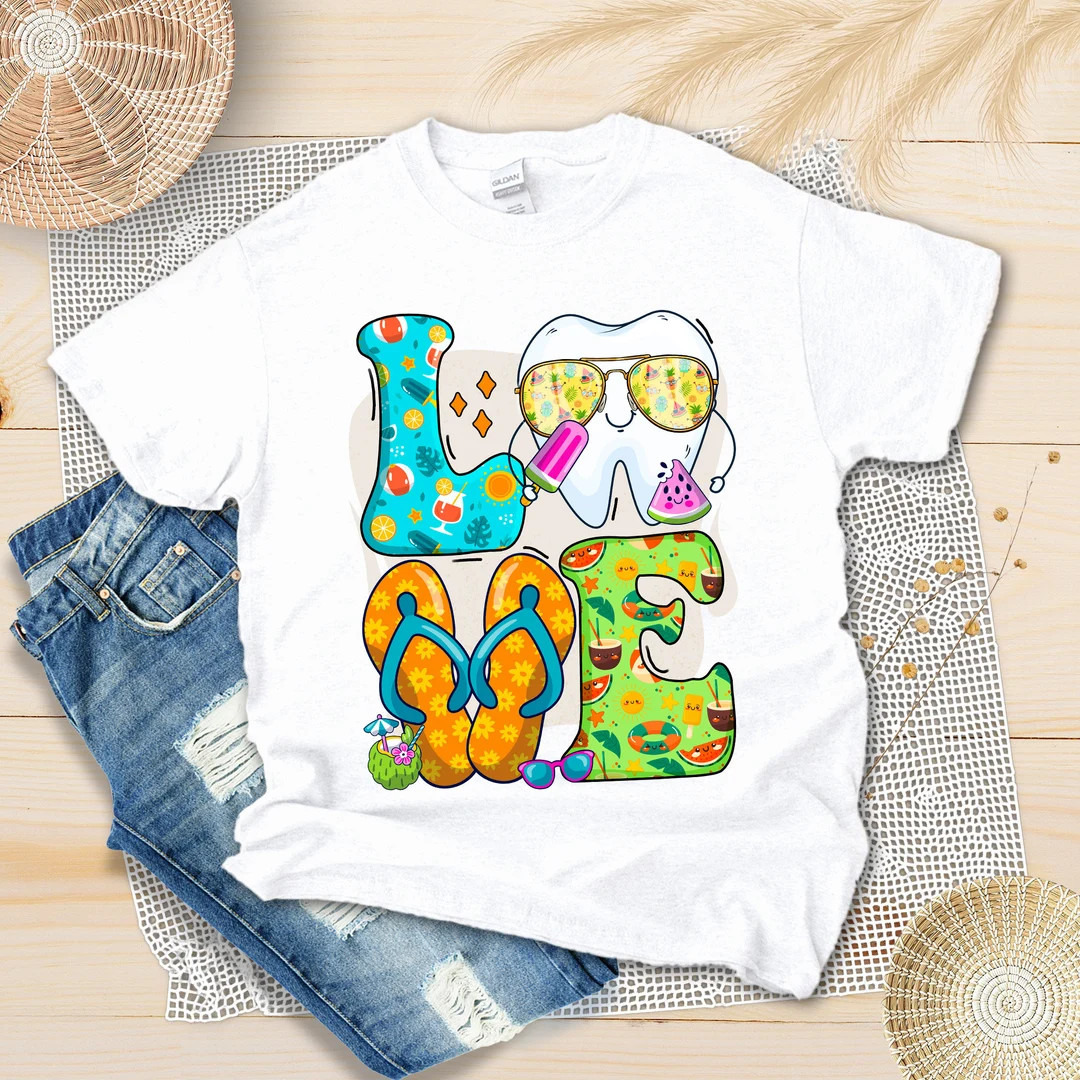 Summer Love Dental Life Shirt, Dental Shirt, Dental Squad, Dental Assistant, Dental Hygienist, De... | Etsy (US)