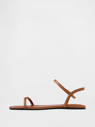 Vegan-Leather Strappy Sandals | Gap Factory
