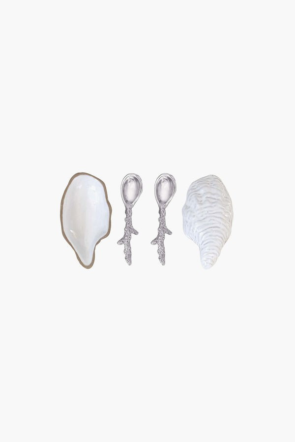 Ceramic Oyster And Spoon Set | Tuckernuck (US)