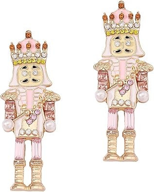 Christmas Earrings Nutcracker earrings stud for Women Girls Cute and Interesting Nutcracker Jewel... | Amazon (US)