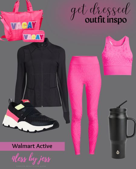Walmart pink active workout outfit idea 

#LTKfit #LTKunder50 #LTKsalealert
