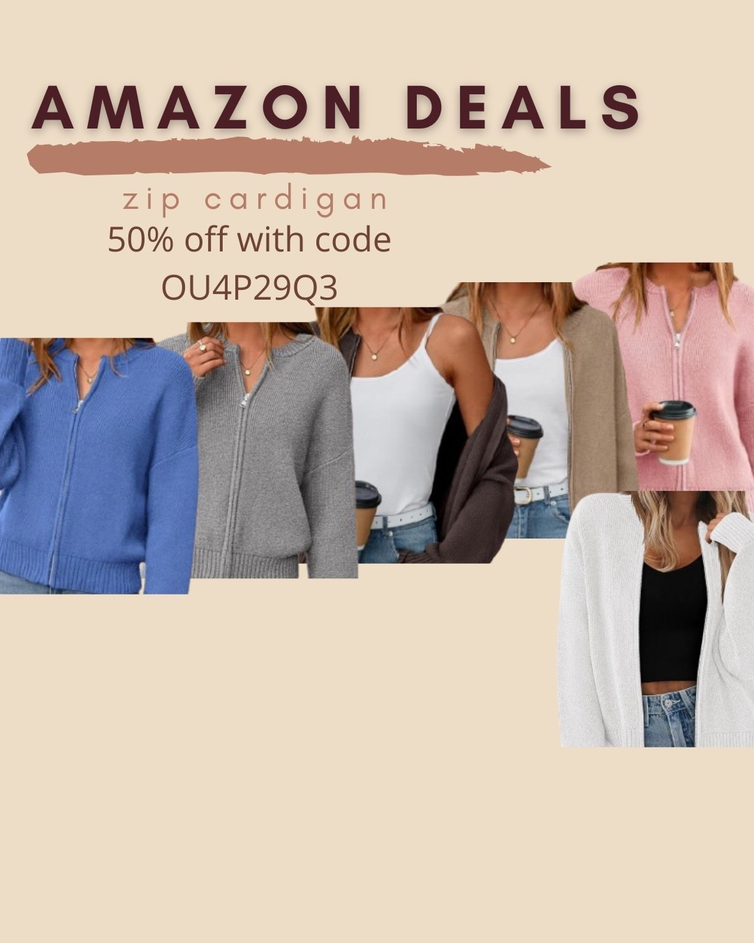 $20 ends 10/5

Amazon fashion
Amazon deals
Zip cardigan

#LTKSaleAlert