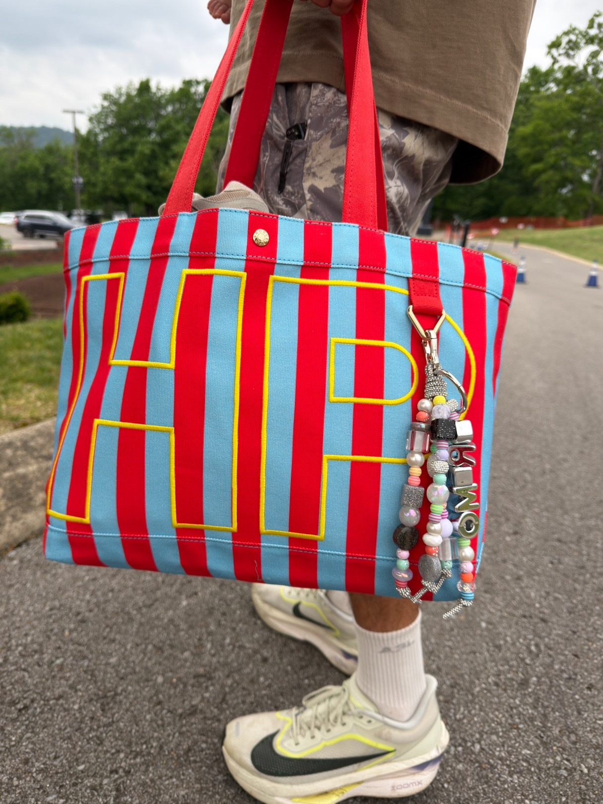 Loving my new custom tote bag! They have a bead bag charm kit!  

 