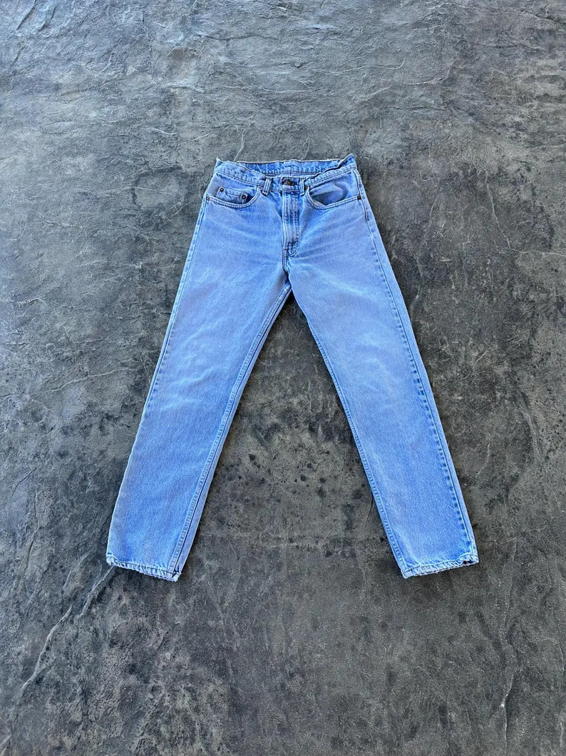 Levi\u2019s Mid Rise 505 Straight Leg Light Wash Jeans Faded Blue 90s Vintage 29 X 30.5 | Etsy (Global)