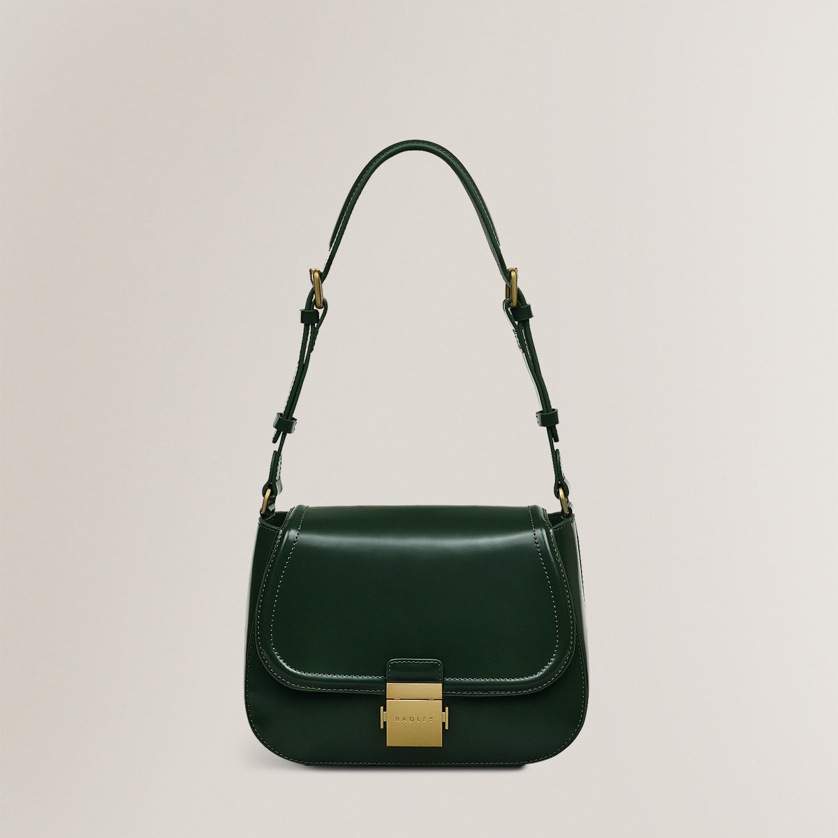 Radley London Womens Leather Newton Place Medium Flapover Crossbody - Green Medium | Radley