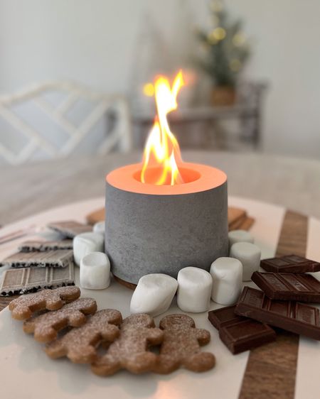 S’mores date night at home using this tabletop firepit 🔥 this would be a great gift for someone!! 

Amazon finds, mud pie board, gingerbread men cookies, gifts for couples, gifts under $50

#LTKunder50 #LTKhome #LTKGiftGuide