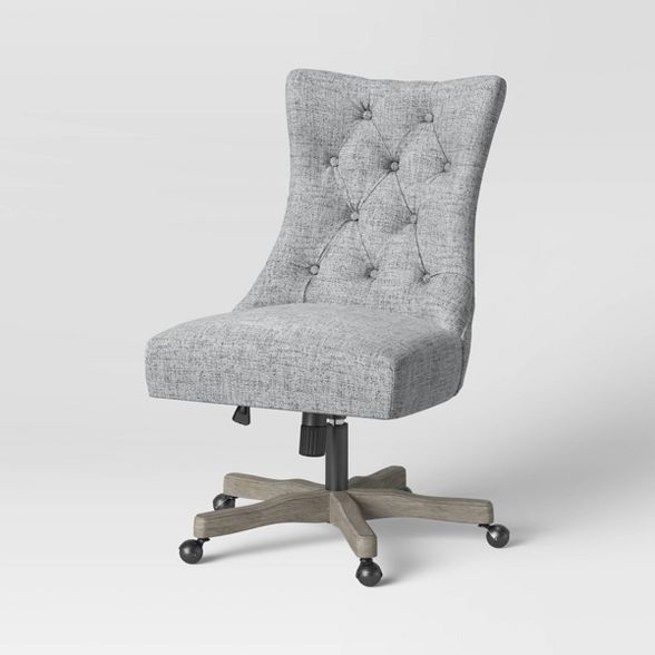 Atkins Tufted Back Office Chair Light Gray - Threshold™ | Target