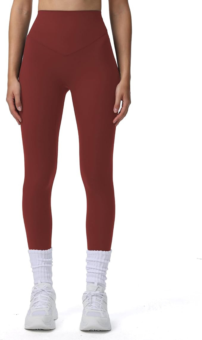 Aoxjox High Waisted Workout Breeze Leggings for Women Tummy Control Buttery Soft Yoga Pants | Amazon (US)