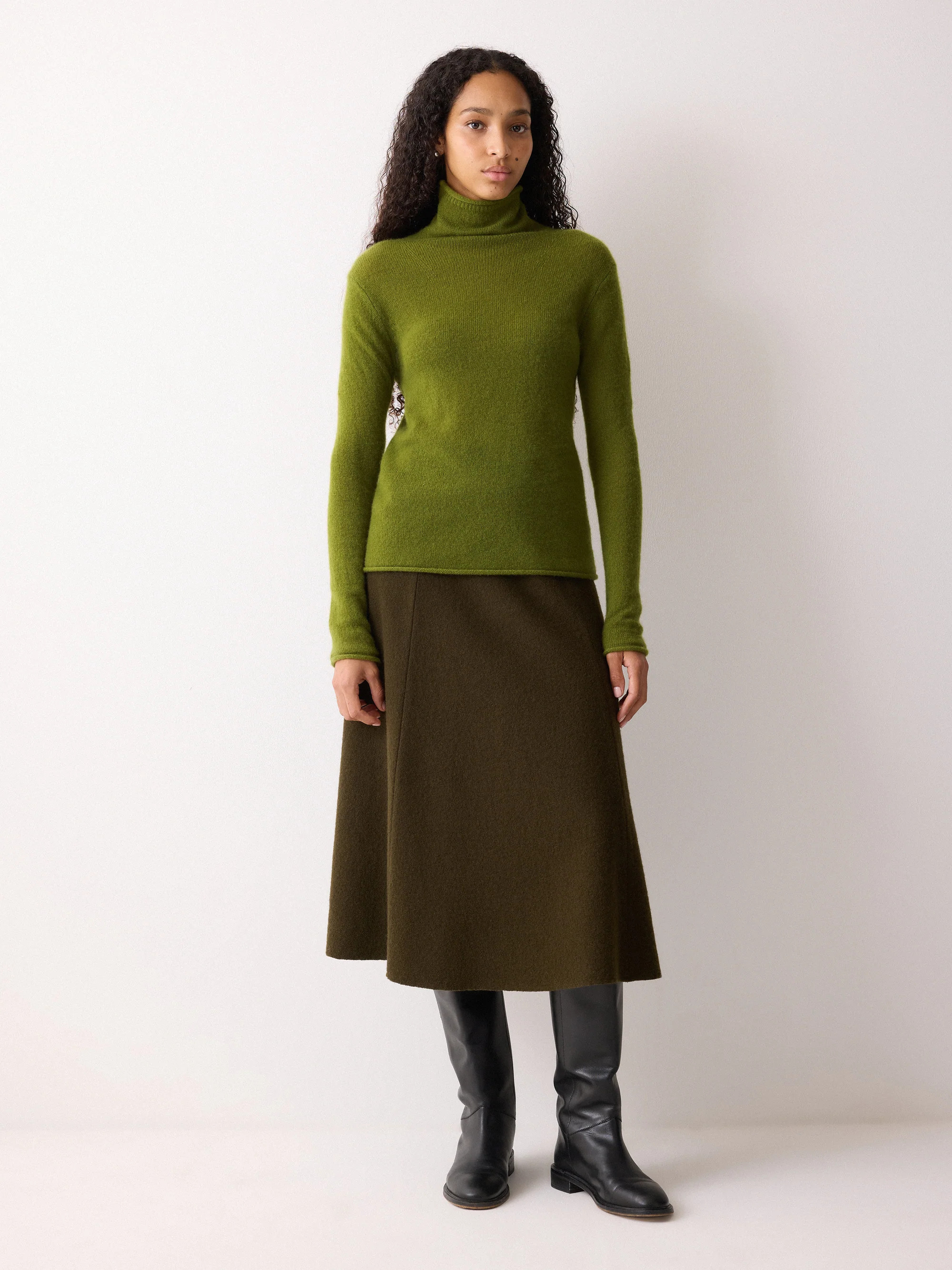 Cloud Cashmere Holden Polo | Green | Jigsaw (UK)