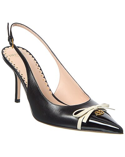 Bow 90 Leather Slingback Pump | Gilt & Gilt City