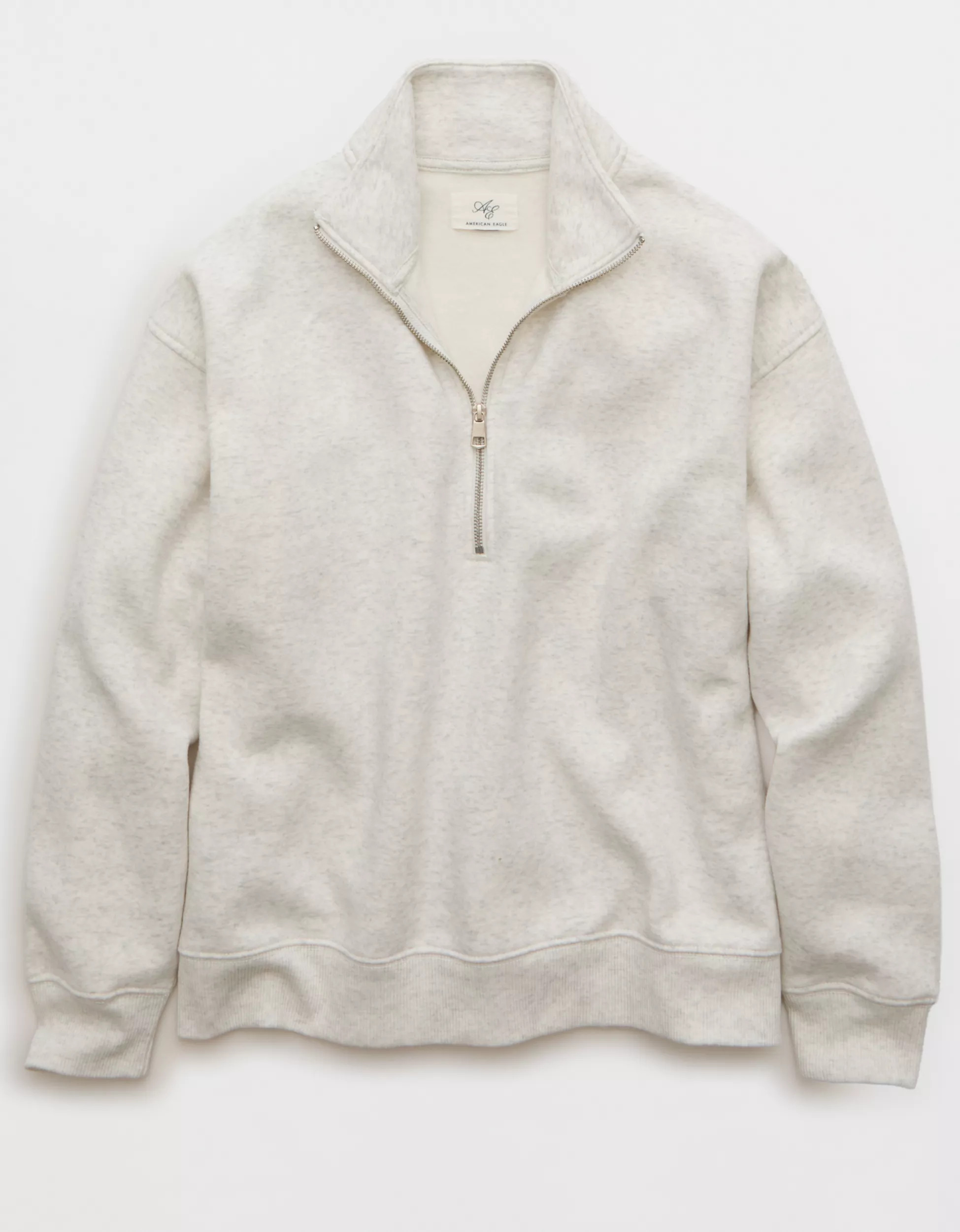 AE Everyday Luxe Quarter-Zip Sweatshirt | American Eagle Outfitters (US & CA)