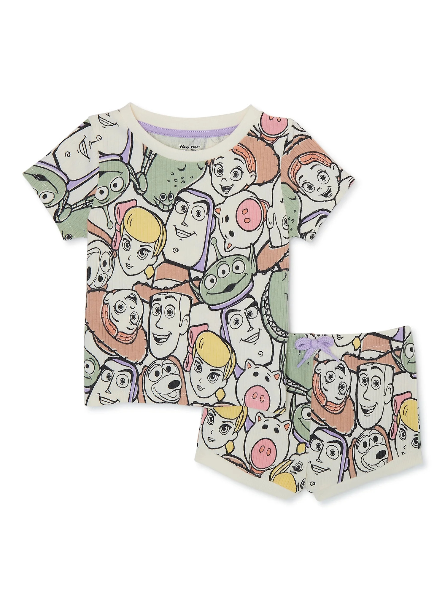 Disney Toddler Girl Character Top and Shorts Set, 2-Piece, Sizes 18 Months-2T | Walmart (US)