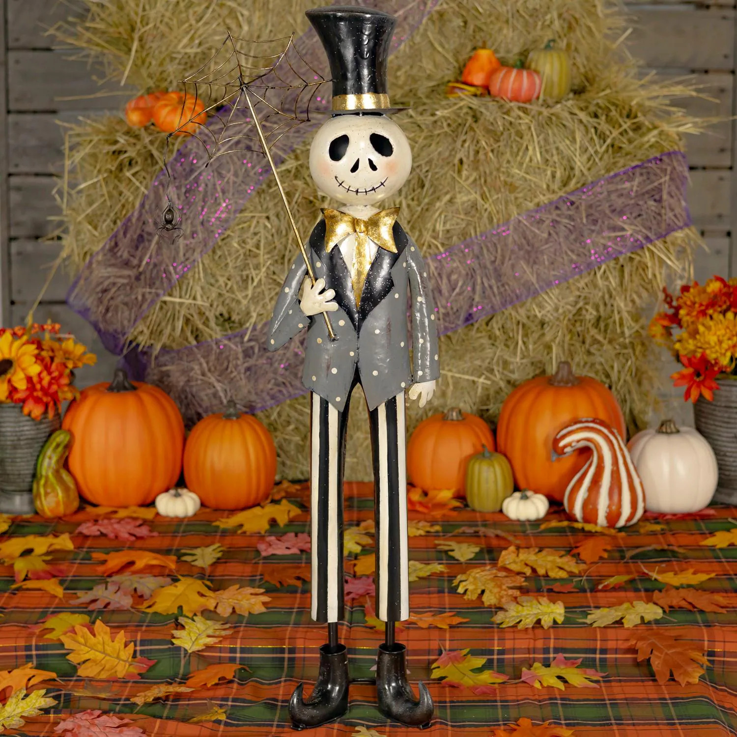 Halloween - "Bones Junior" - Old School Dapper Skeleton Boy - 36" Tall | Etsy (Global)