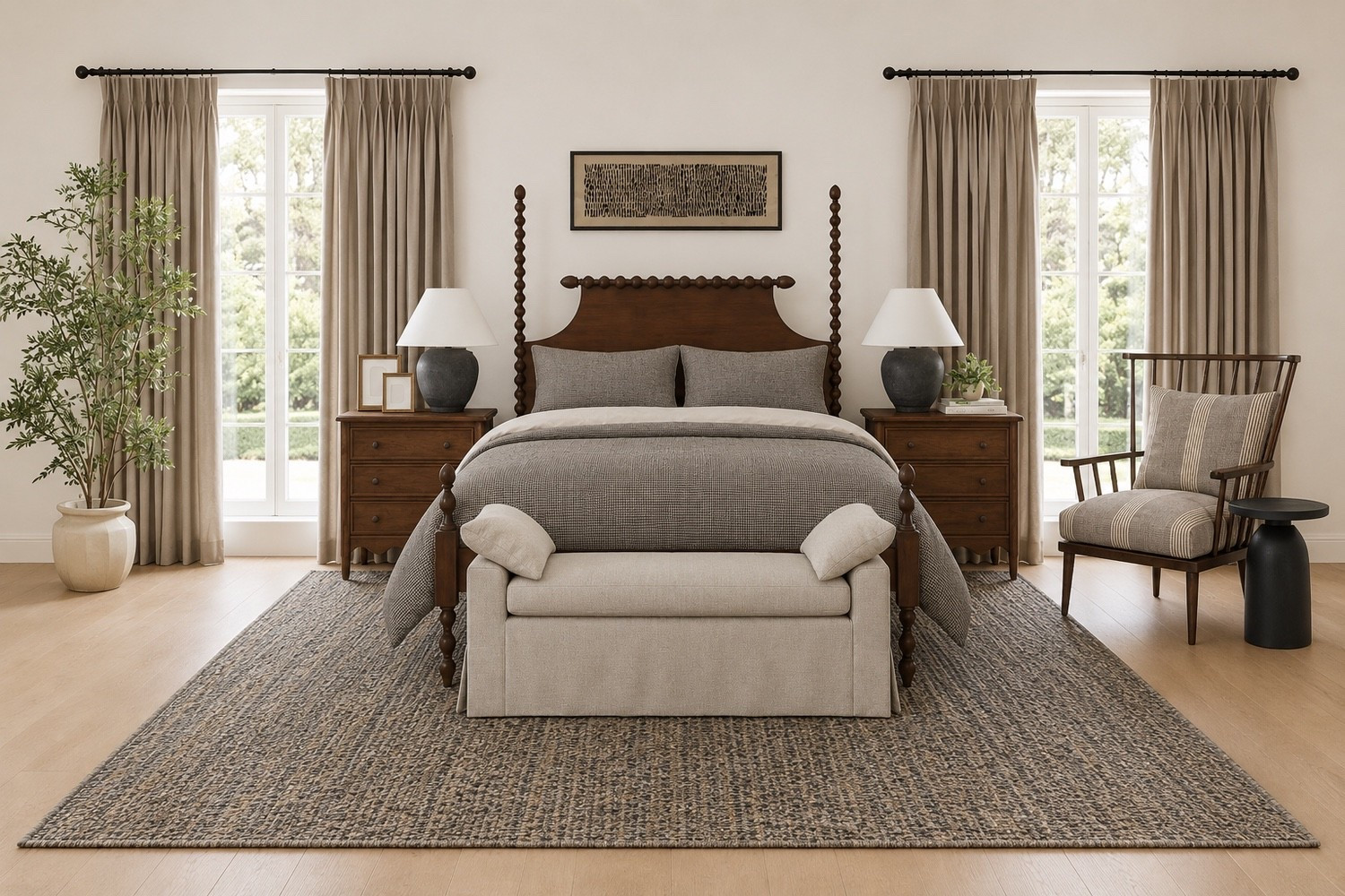 CLASSIC WARMTH MEETS QUIET LUXURY: A TIMELESS BEDROOM DESIGNED FOR EVERYDAY LIVING
There's something special about a bedroom that instantly encourages you to slow down. No bold trends competing for attention. No overly styled corners. Just beautiful furniture, layered textures, and a calming palette that makes the room feel collected over time. This bedroom was designed with that exact feeling in mind. See the full post on the blog!

#LTKhome