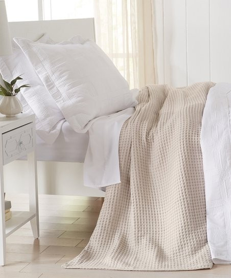 Taupe Mikala Collection Cotton Blanket | Zulily