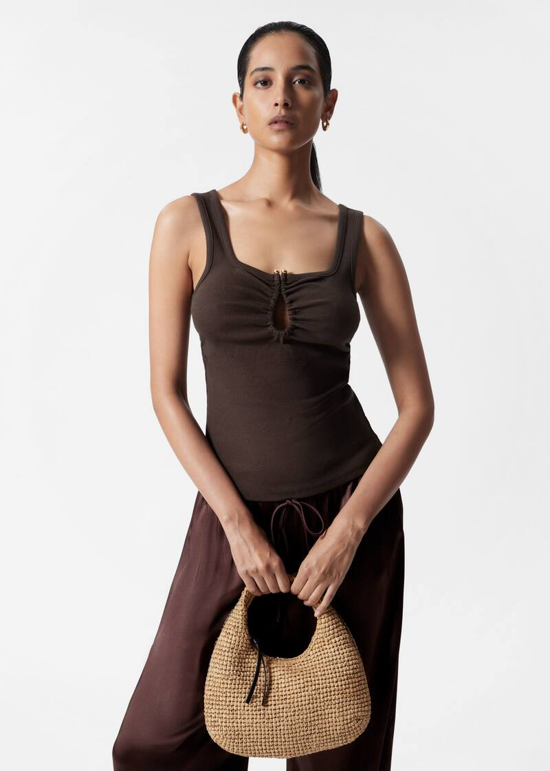 Buckle-Detailed Tank Top - Brown - Tops - & Other Stories GB | & Other Stories UK
