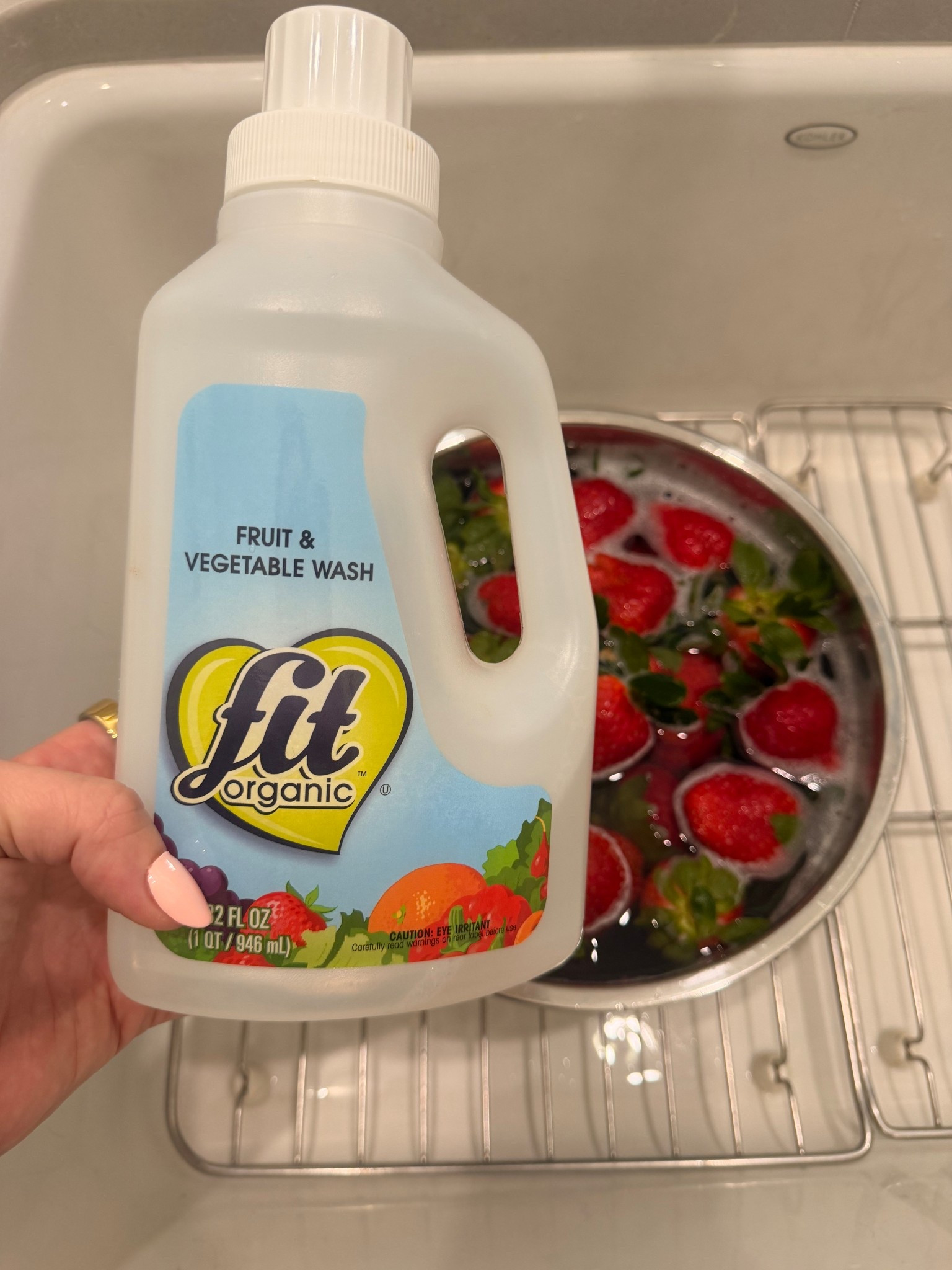 Always use this to clean my produce!! #fitorganic