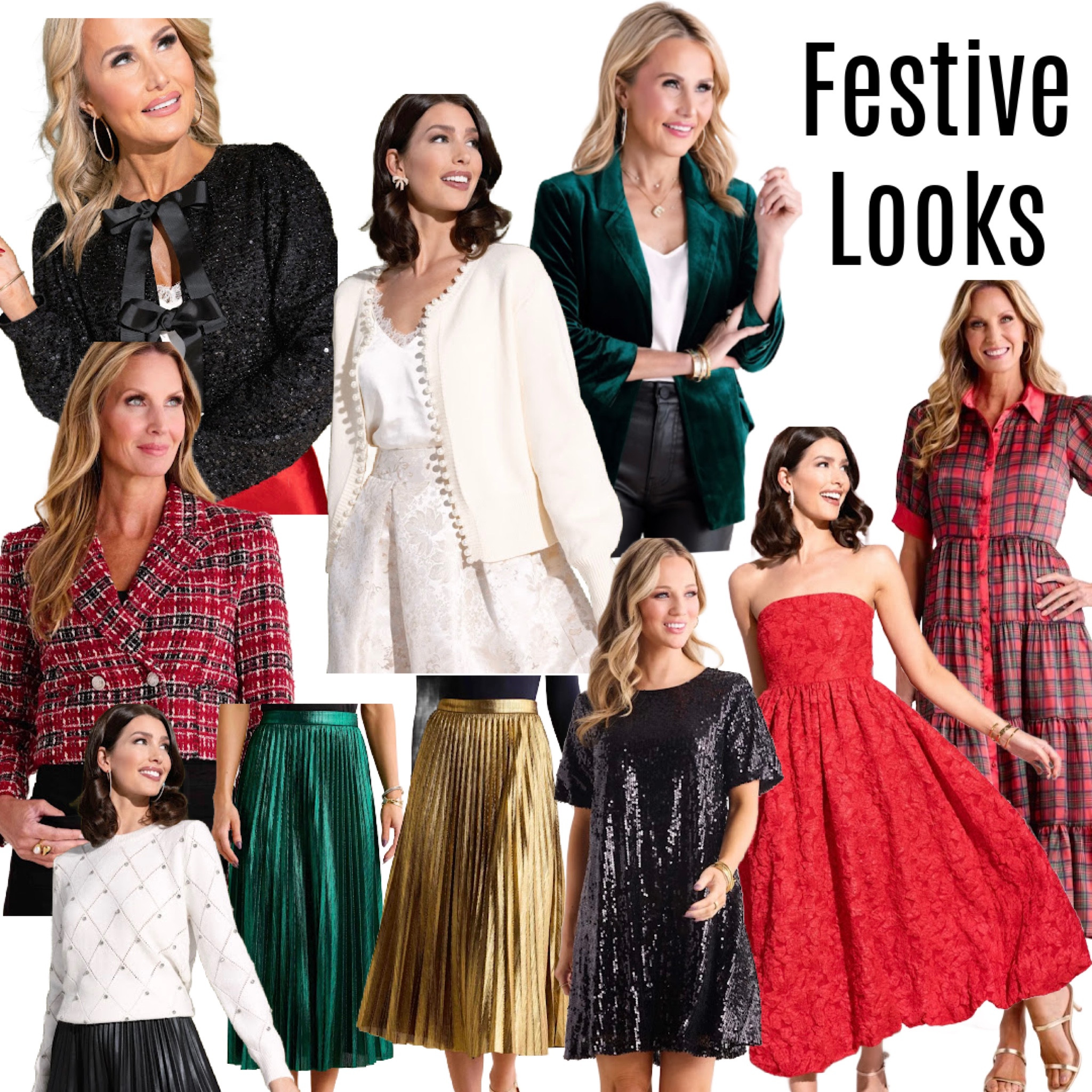 Festive looks coming in hot! 

Christmas plaid
Red dress
Gold pleated skirt
Sequin jacket
White pearl trim jacket cardigan sweater 
Velvet blazer
Christmas dress
Avara


#LTKHoliday #LTKOver40 #LTKParties