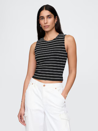 CloseKnit Jersey Crop Shell Tank Top | Gap (US)