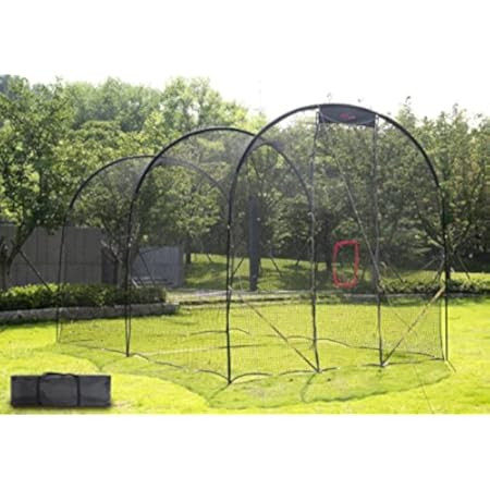 Holymus Pro 20FT Baseball Batting Cage Net and Frame, Baseball & Softball Hitting Cage Netting for P | Amazon (US)